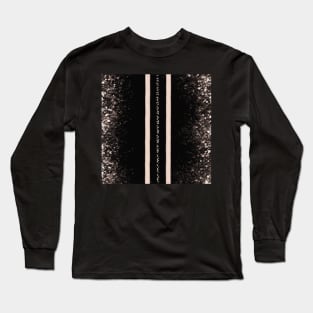 Black metallic stripe Long Sleeve T-Shirt